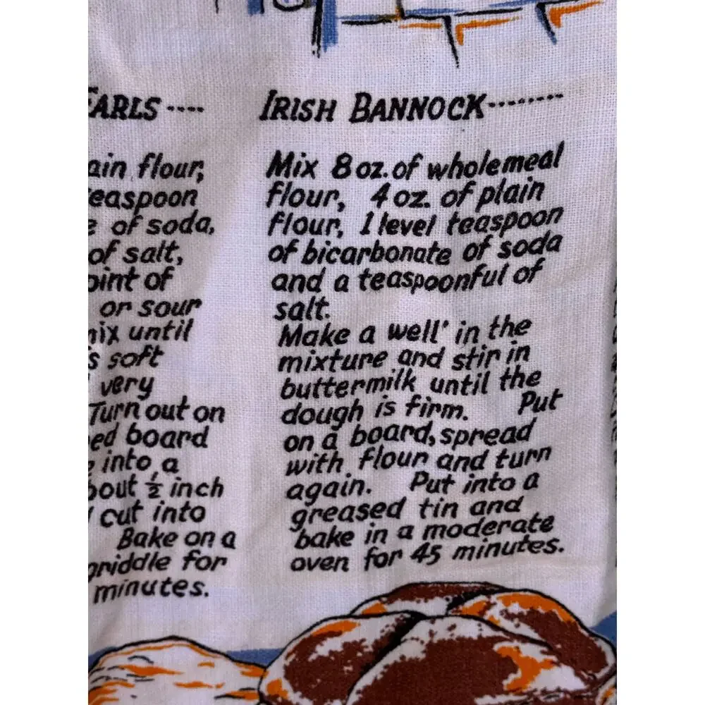Vintage Linen Tea Towel - Wall Hanging 